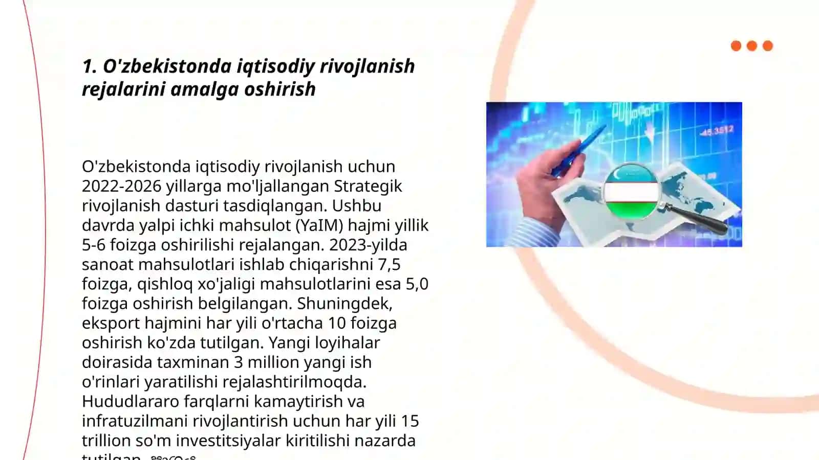 O'zbekistonda iqtisodiy islohotlar davr talabi 3