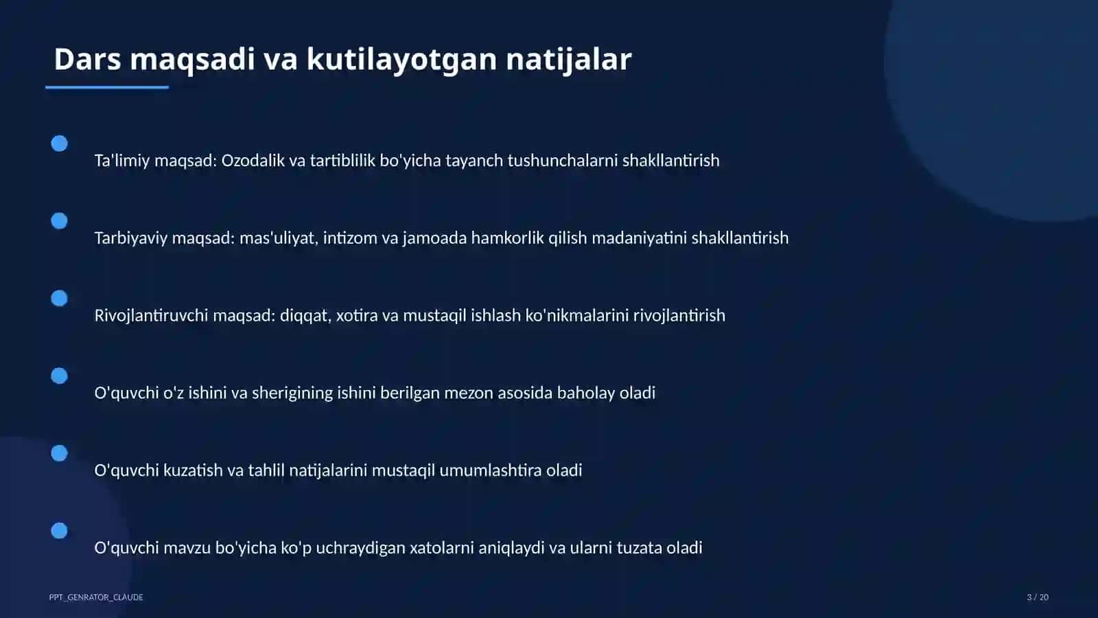 Ozodalik va tartiblilik (1-sinf) 3