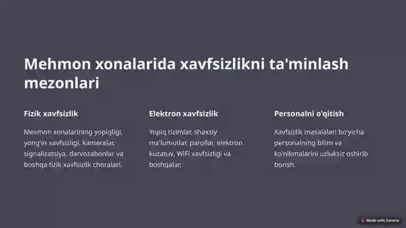 Mehmonxona xavfsizligi 3
