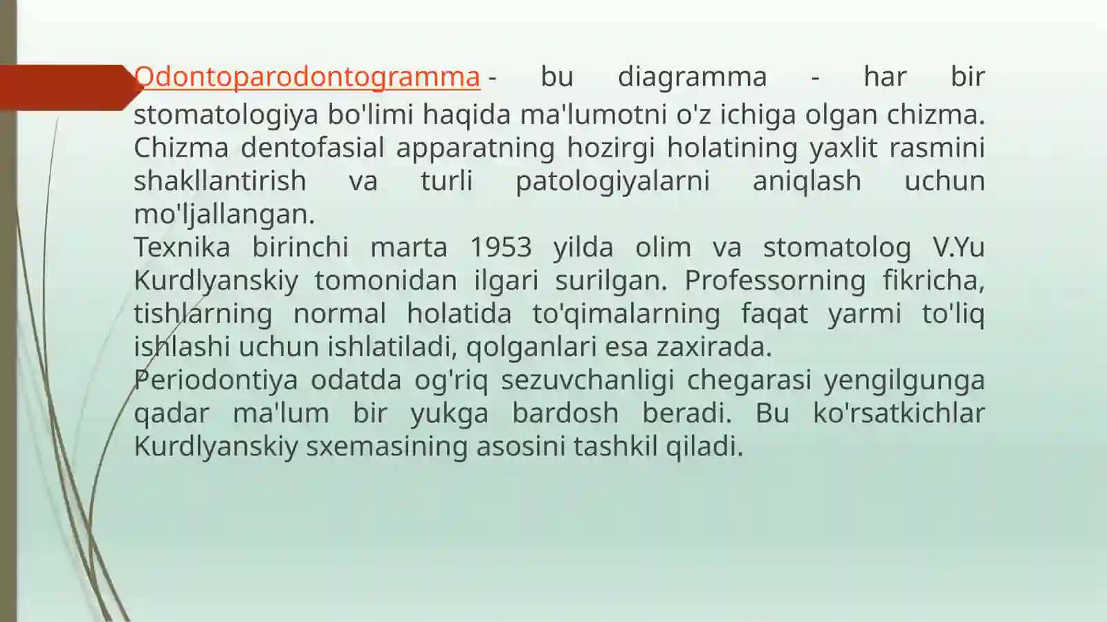 Odontoparodontogramma tahlili 3