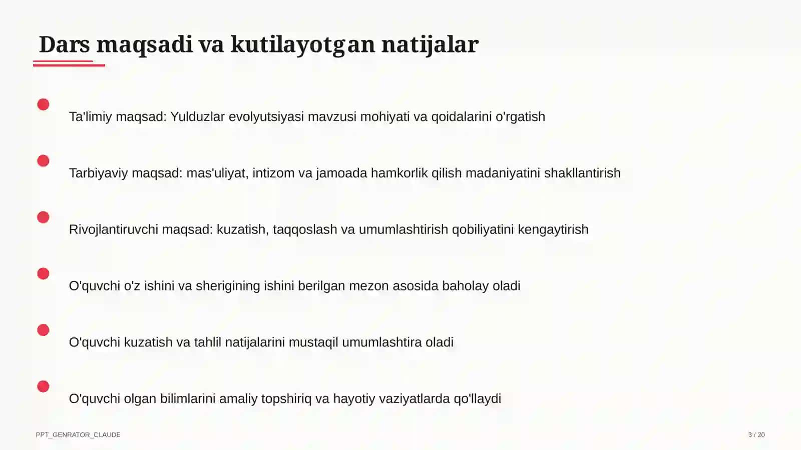 Yulduzlar evolyutsiyasi (11-sinf) 3