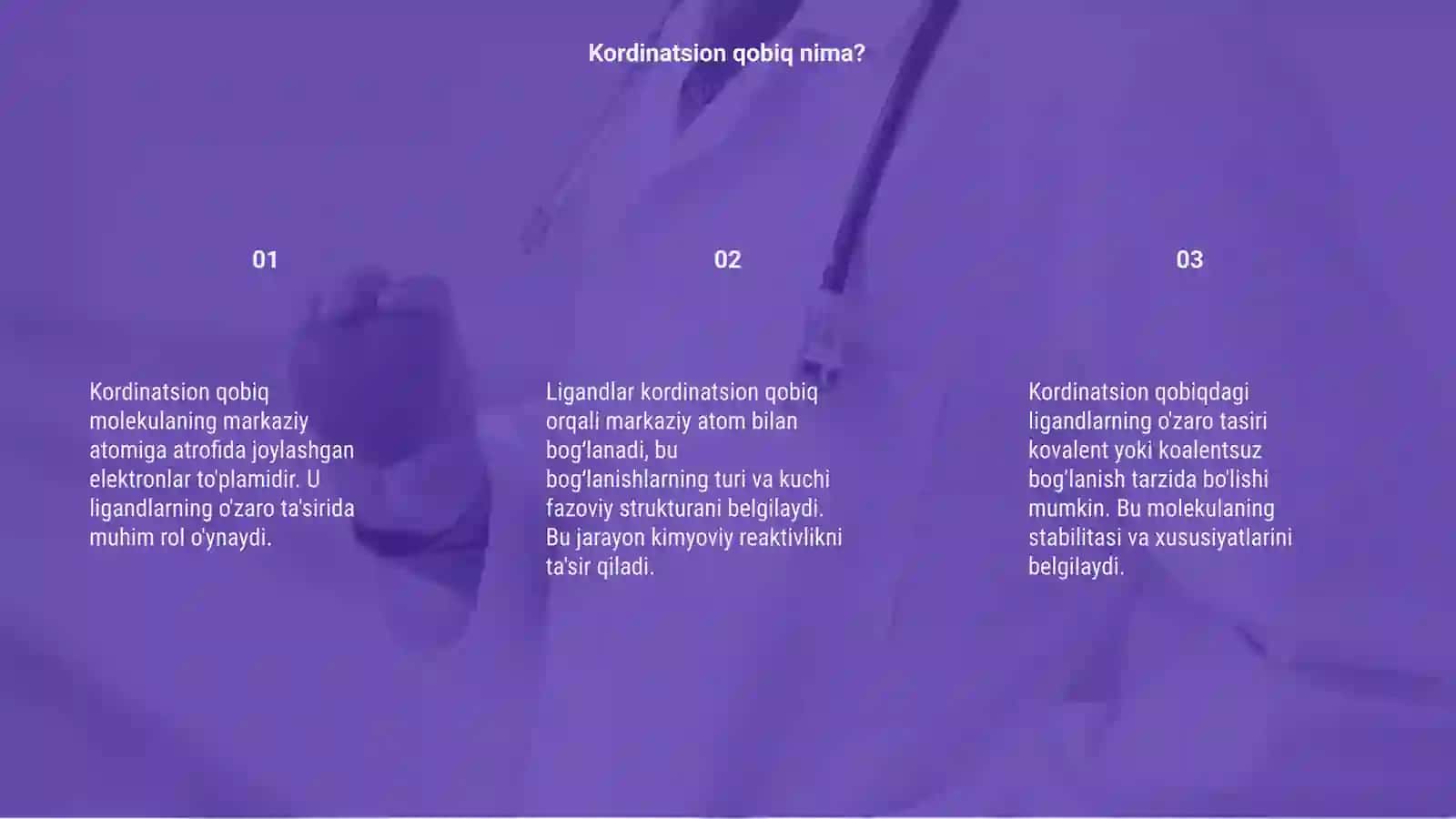 Kordinatsion qobiqdagi ligandlarning o‘zaro tasiri 3