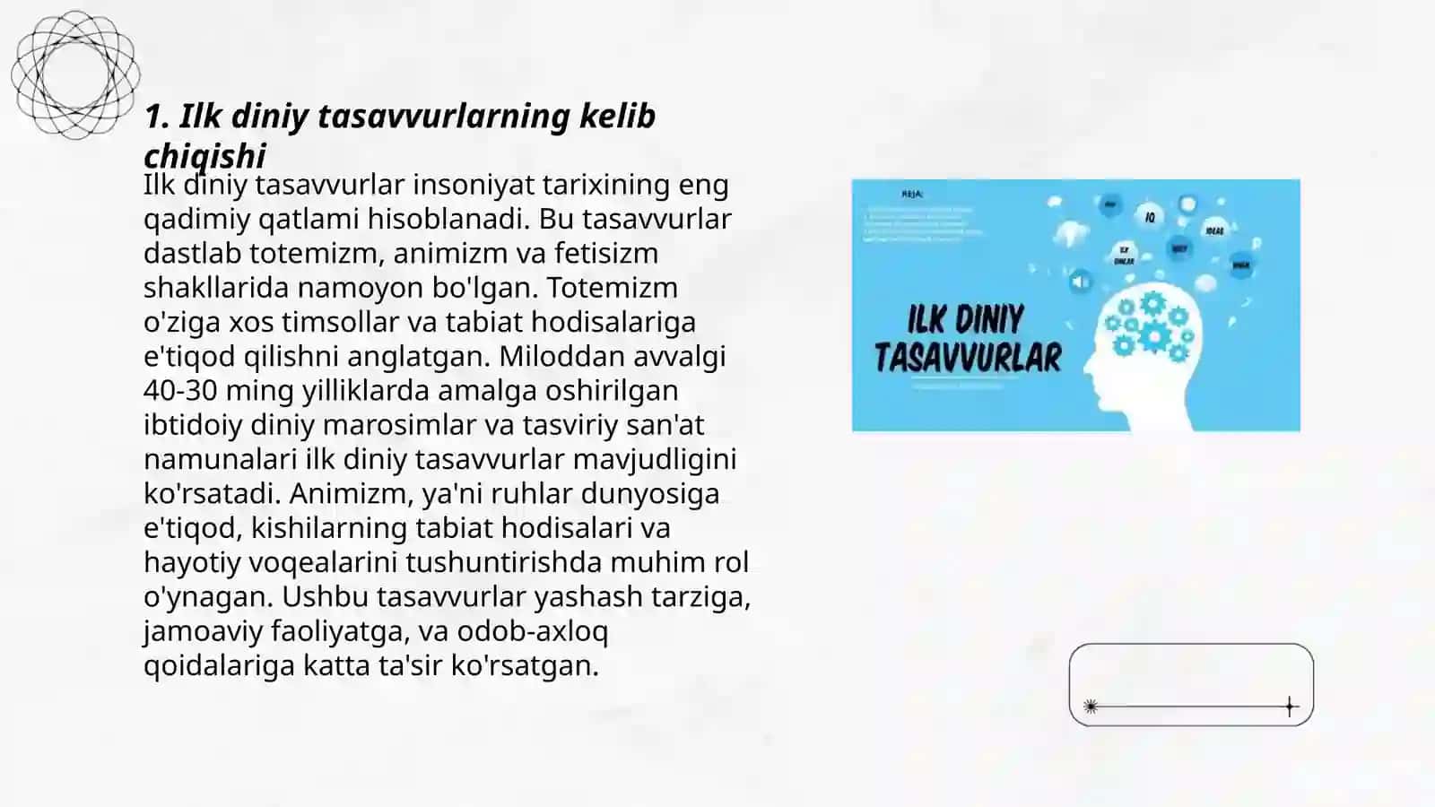 Ilk diniy tasavvurlar 3