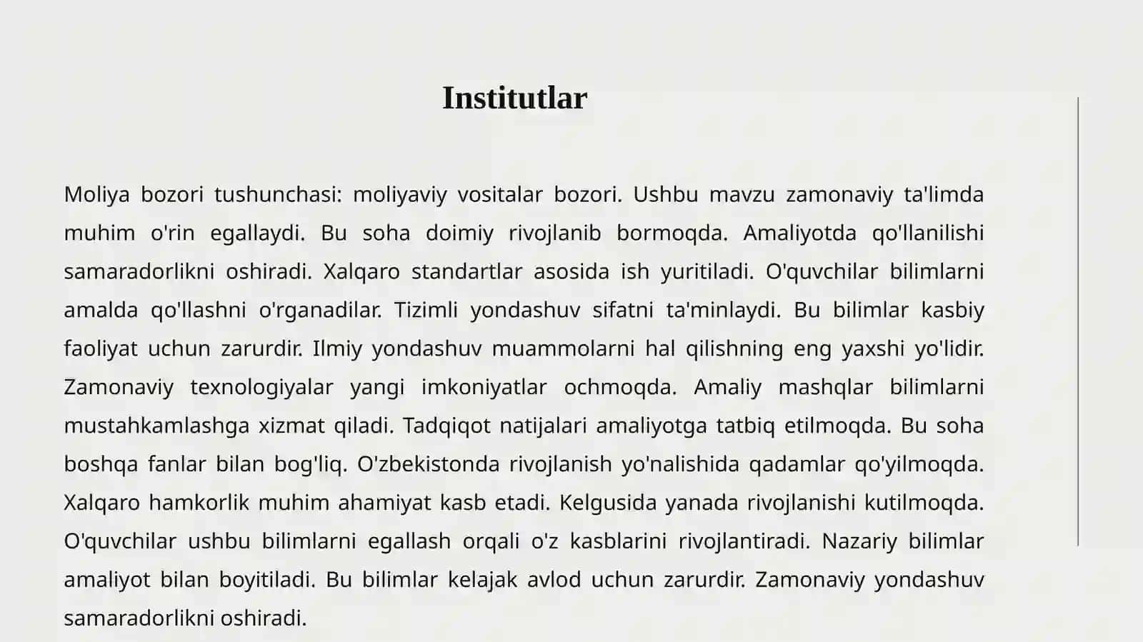 Moliya bozorlari 3