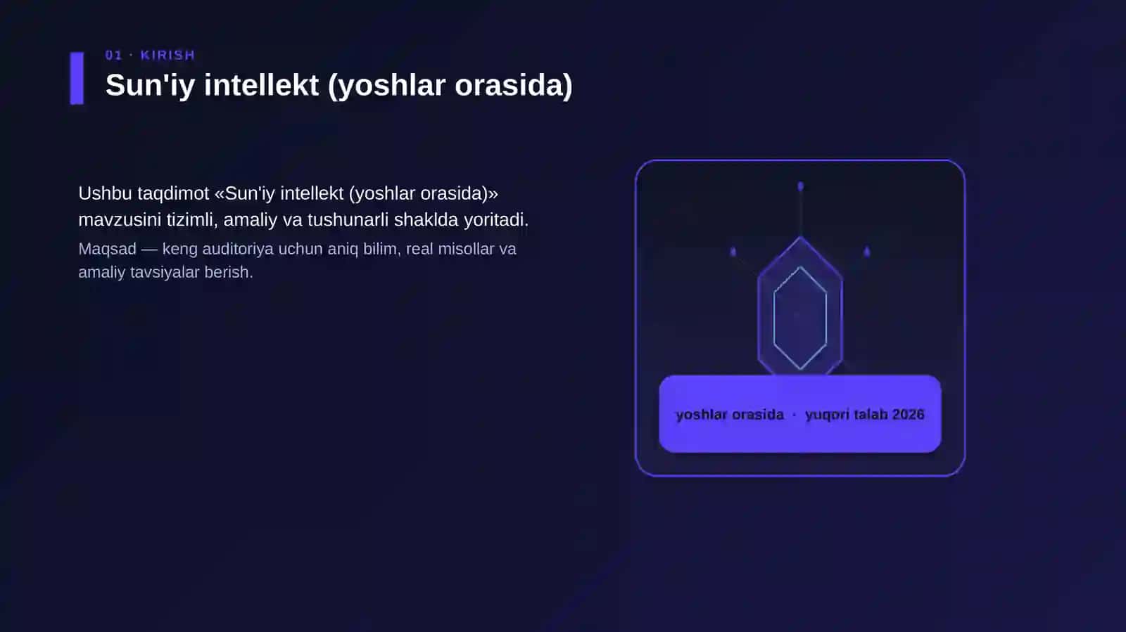 Sun'iy intellekt (yoshlar orasida) 3