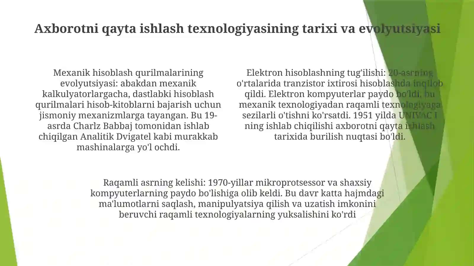 Axbarotlarni QaytaIshlashTexnologiyasi 3