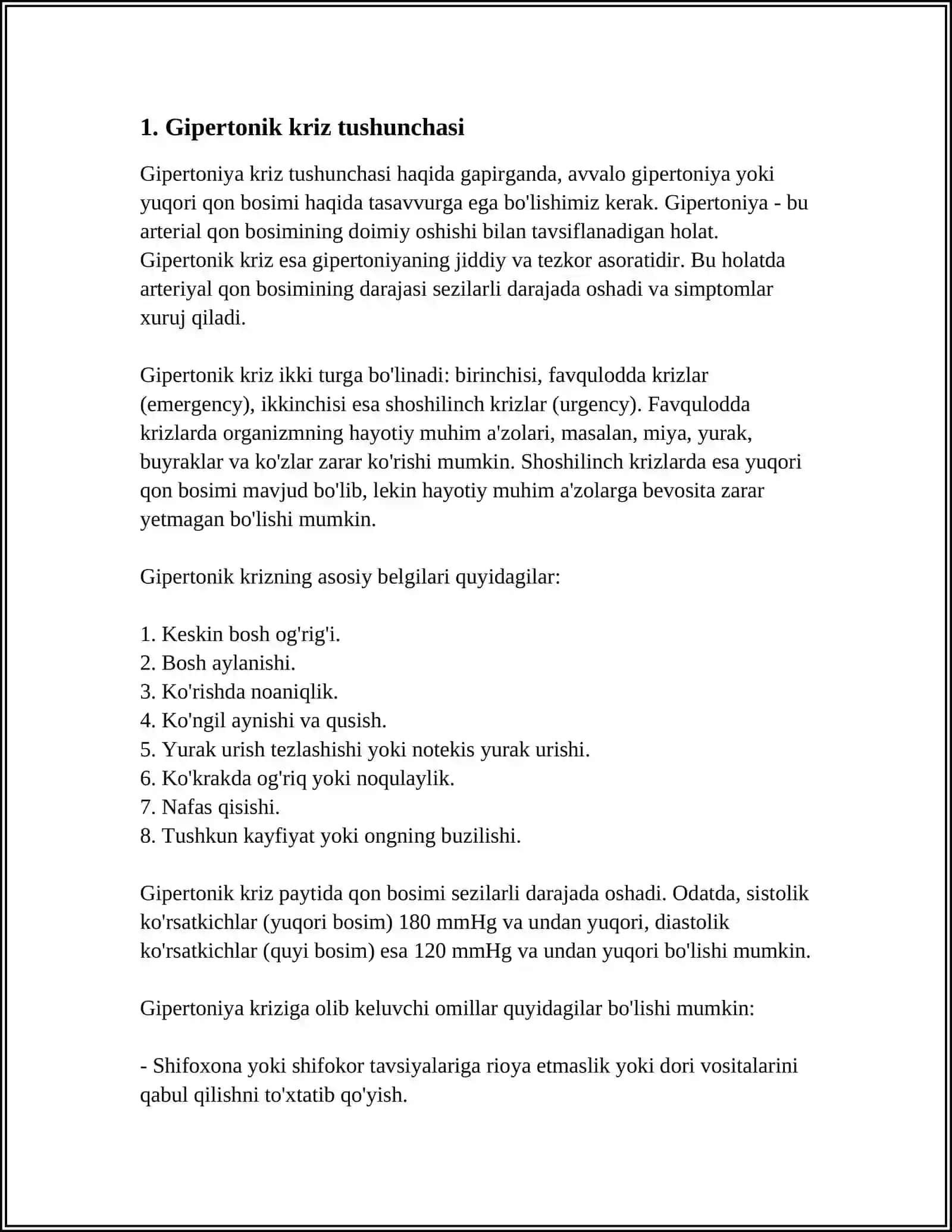 GIPERTONIK KRIZDA ISHLATILADIGAN DORI VOSITALAR 3