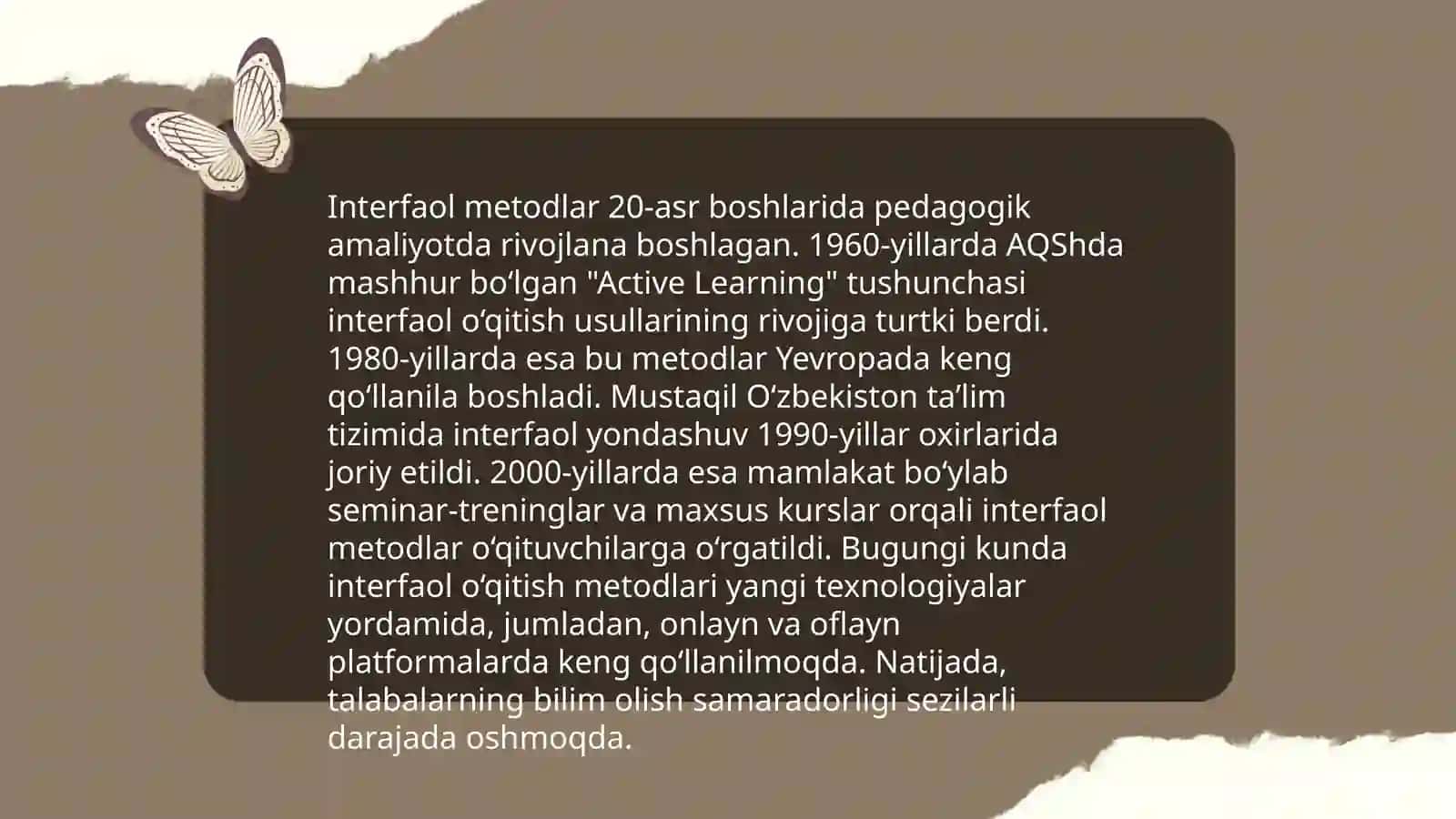 Interfaol metodlarni qo'llash 3