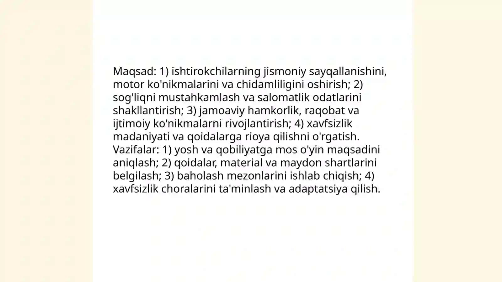 Harakatli oʻyinlarni tuzish va qoidalarini ishlab chiqarish 3