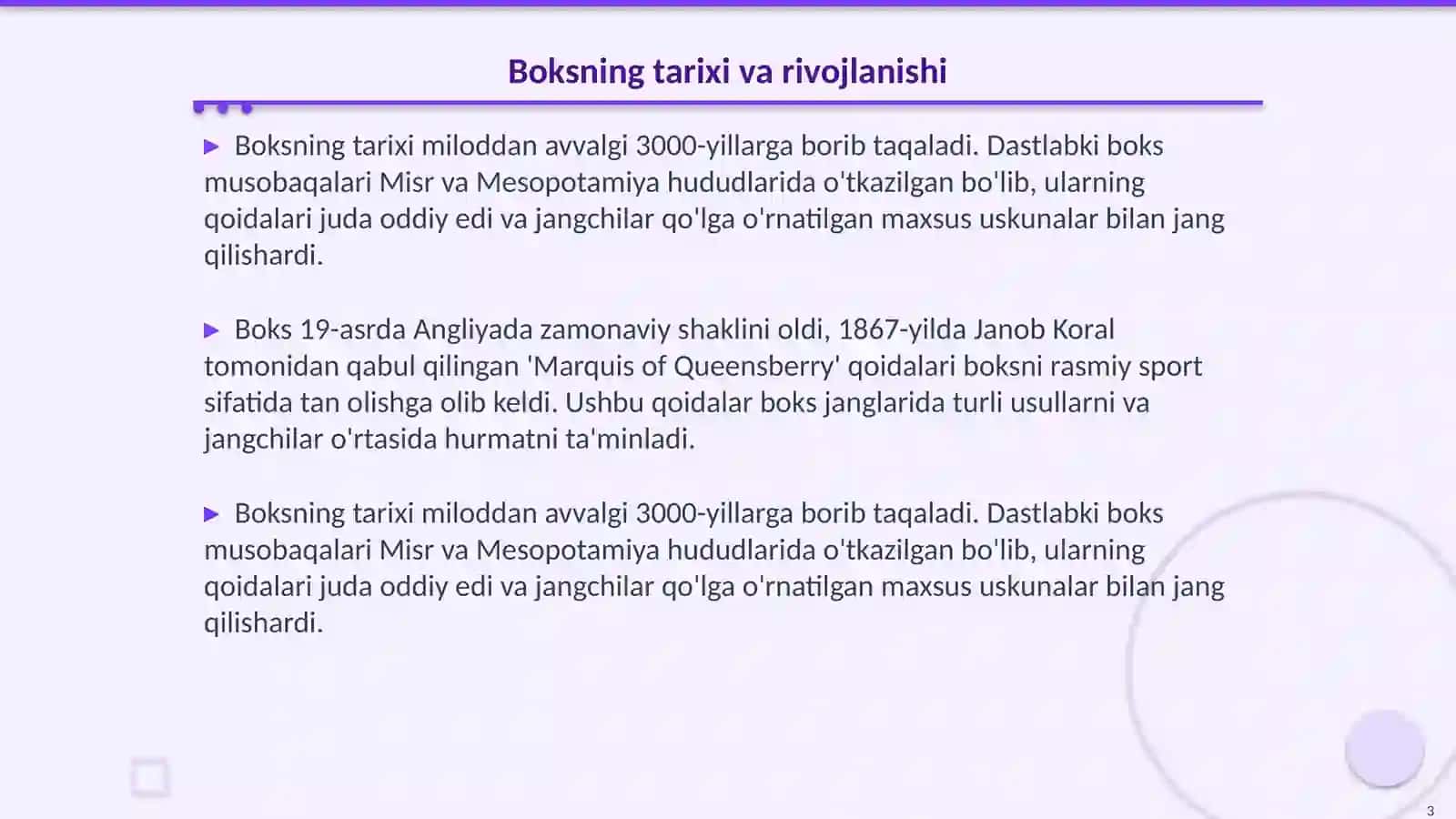 Boksining asosiy tushunchalari va atamalari 3