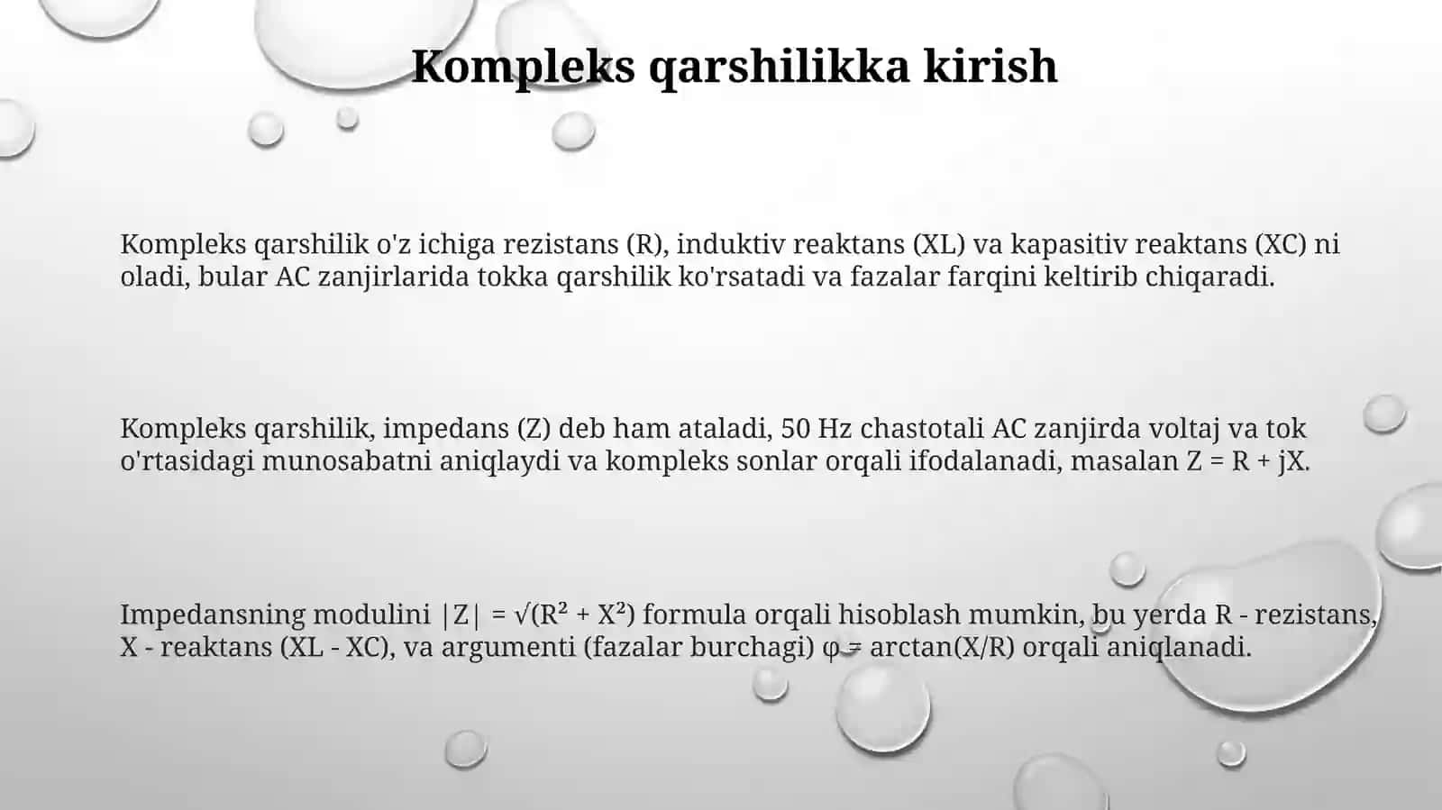 Murakkabqarshilik 3