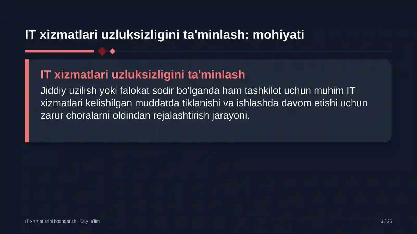qadoqlash materiallari ishlab chiqarishda axborot texnologiyalari xizmatlari uzluksizligini ta'minlash 5469 3