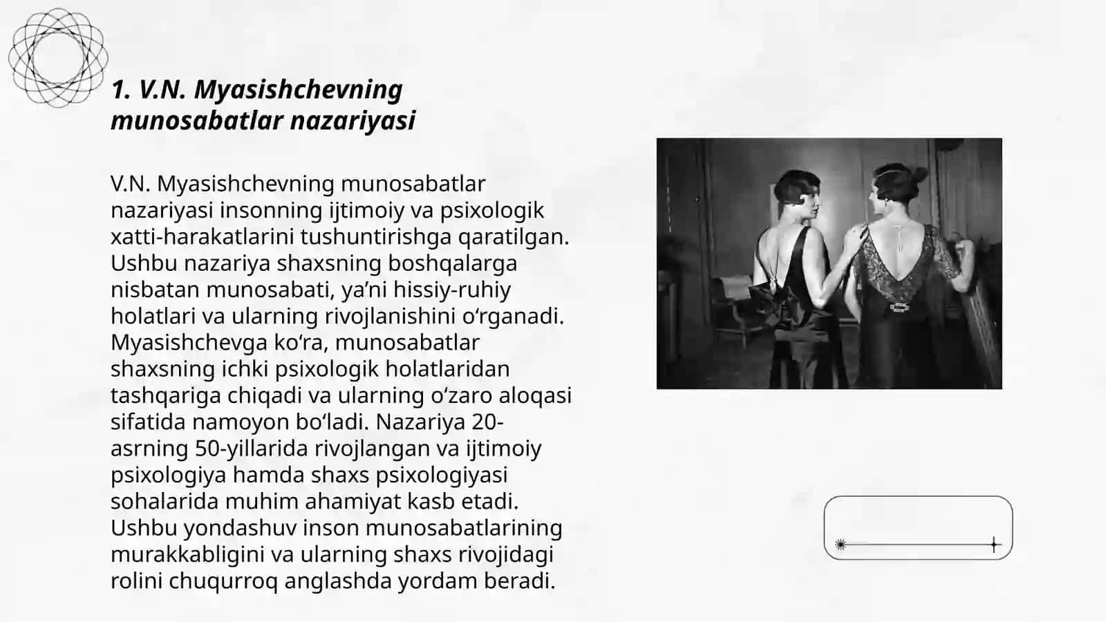 V.N Myasishchevning munosabatlar psixologiyasida bola pisixik taraqqiyoti qonuniyatlarining yaratilishi 3