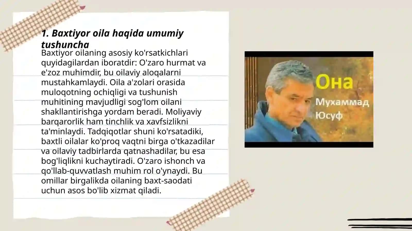 Baxtiyor oila haqida umumiy tushuncha 3