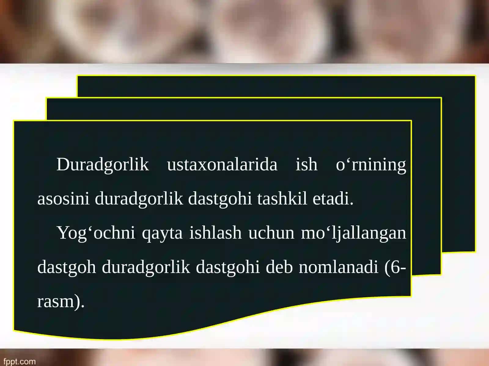 Yog‘ochga ishlovberishda isho‘rni nitashkiletish vaxavfsizlik texnikasi qoidalari 3
