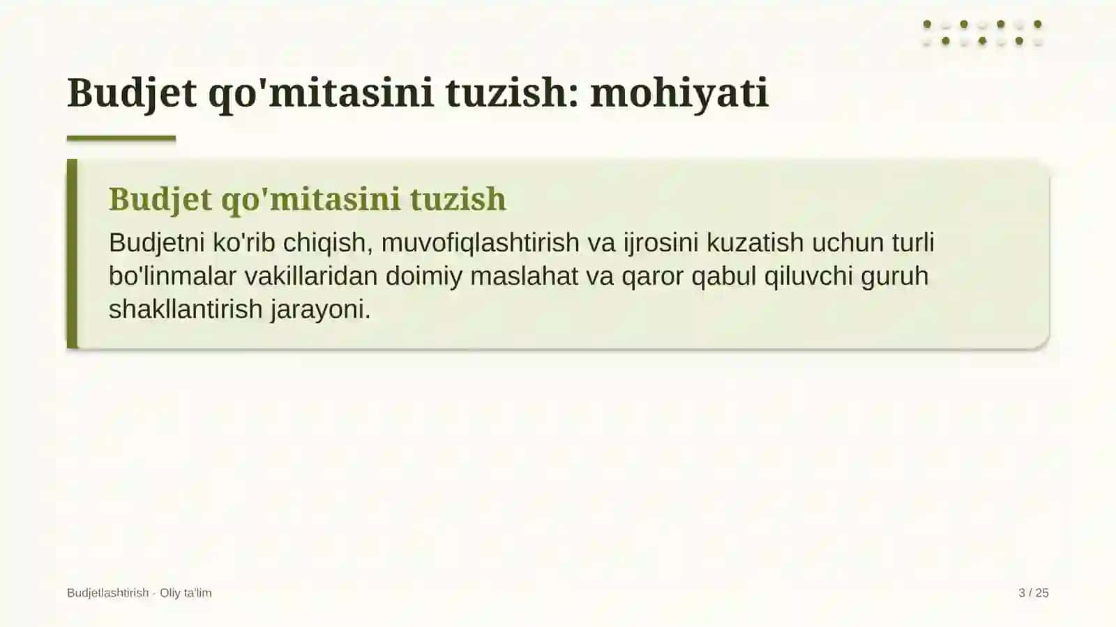 ta'lim turizmida budjet qo'mitasini tuzish 8450 3