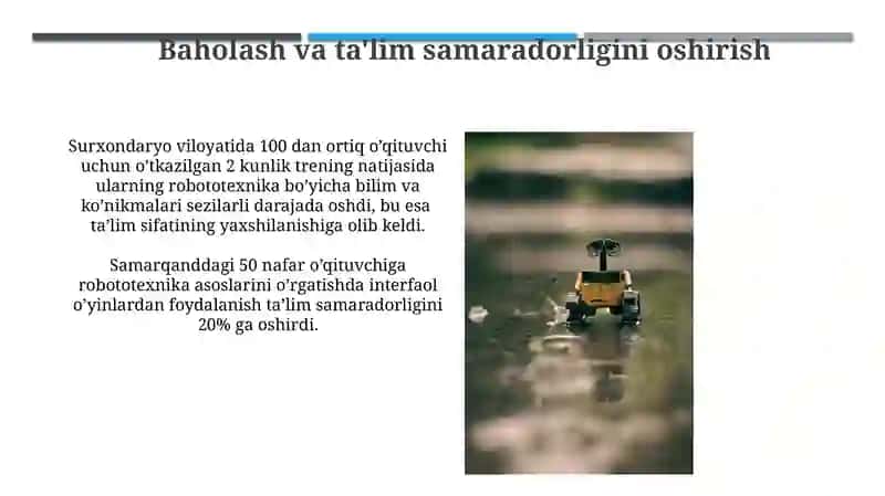 Oʻqituvchilarga robototexnika fani asoslarini oʻqitish metodikasi 3