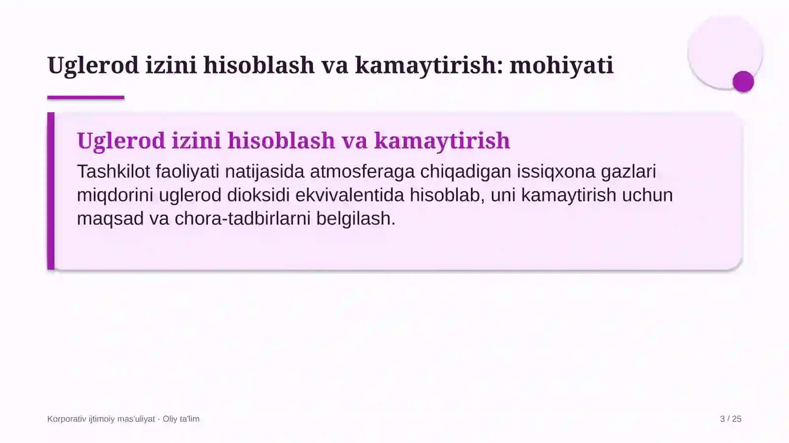 energetika ta'mirlash korxonalarida uglerod izini hisoblash va kamaytirish 7172 3