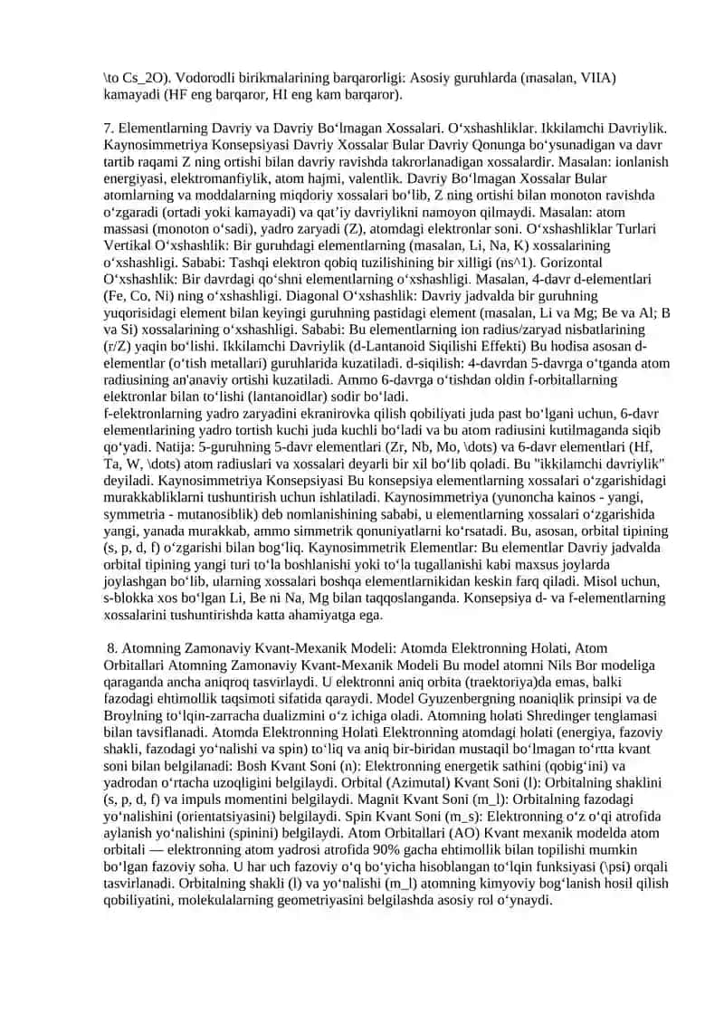 Kimyoviy Element Tushunchasi. Kimyoviy Elementlarning Kosmik Tarqalishi 3