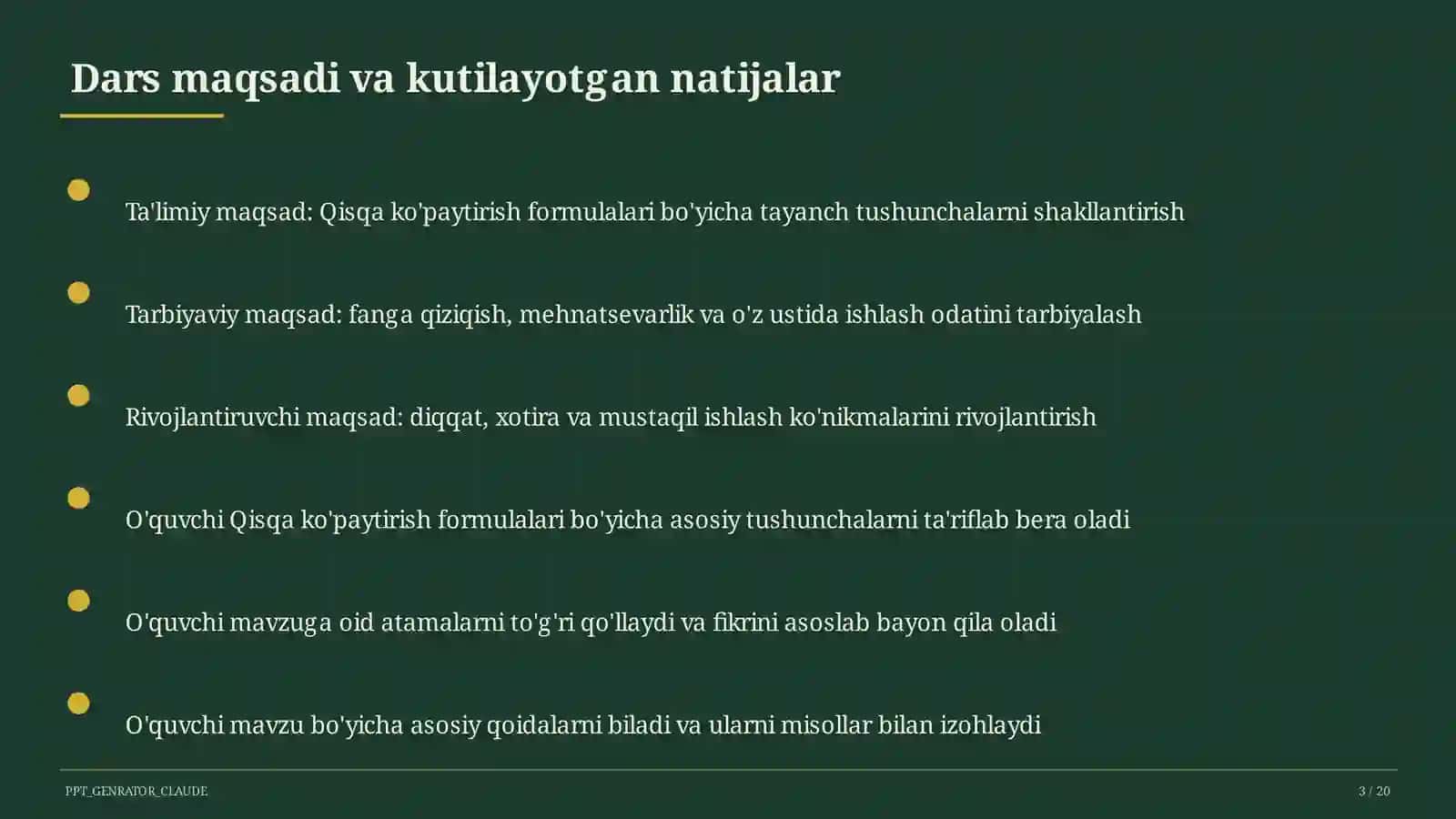 Qisqa ko'paytirish formulalari (7-sinf) 3
