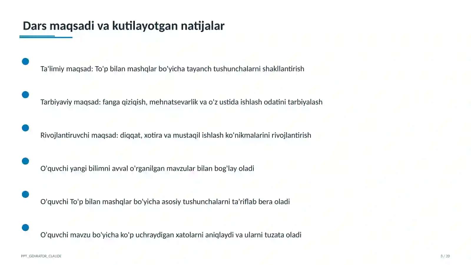 To'p bilan mashqlar (2-sinf) 3
