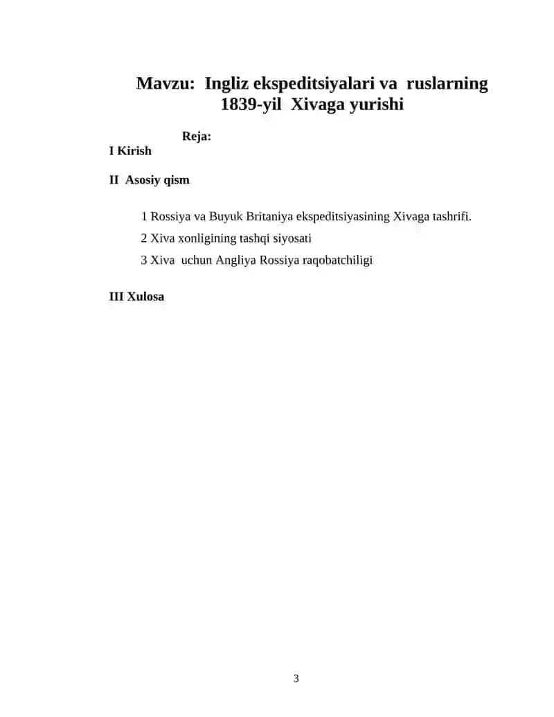 Ingliz ekspeditsiyalari va ruslarning 1839-yil Xivaga yurishi 3