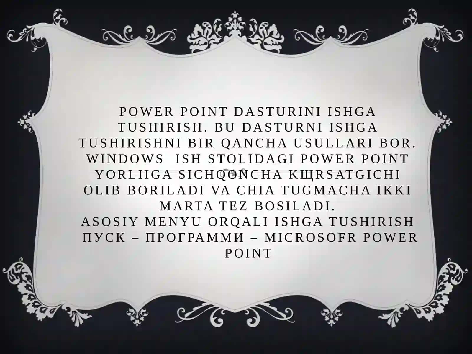 Microsoft Power Point 2010 dasturi 3
