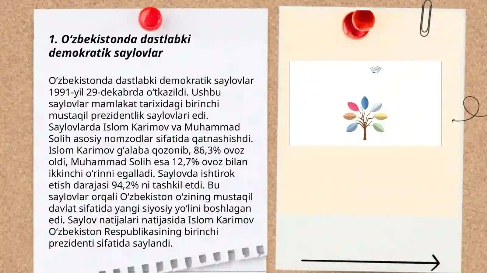 Oʻzbekistonda demokratik, fuqarolik jamiyati asoslarining shakllanishi, amalga oshirilgan siyosiy islohotlar 3