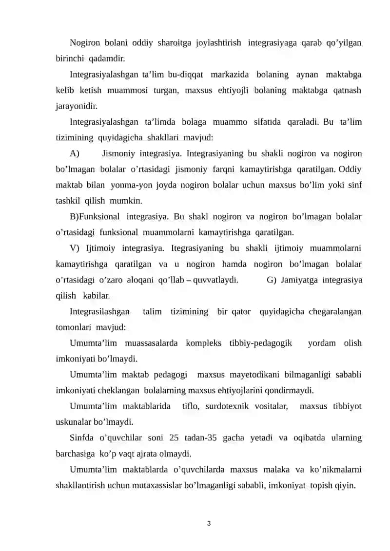 IMKONIYATI CHEKLANGAN BOLALAR TURLARI VA ULARNI INKLYUZIV TAʼLIMGA JALB ETISH USULLARI 3