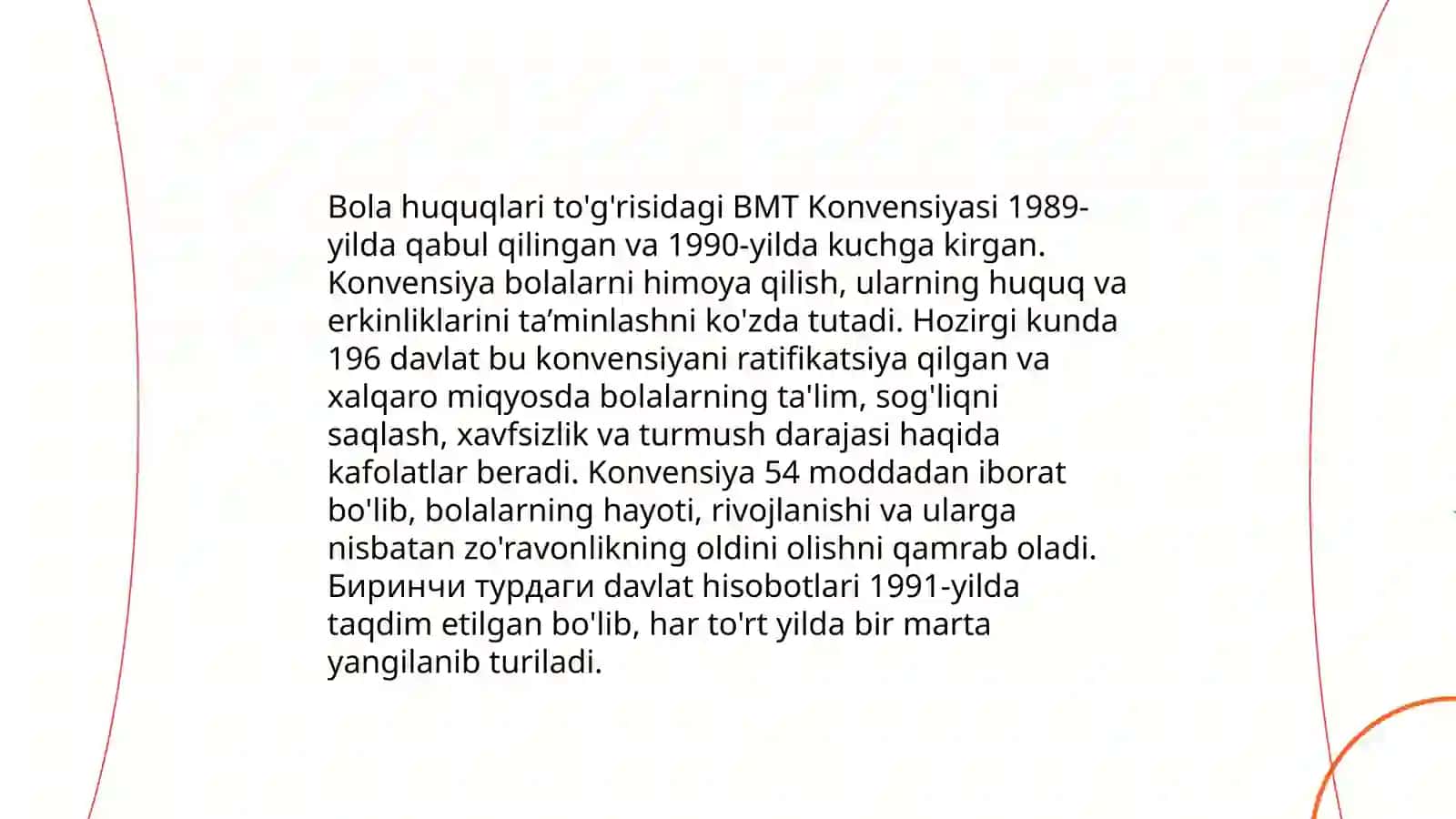 Maktabgacha ta'lim muassasalarida "Bola huquqlari tog'risidagi"BMT konvensiyadan foydalanish 3