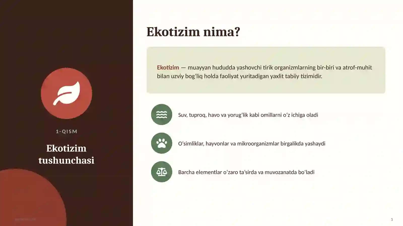 EKOTIZIMLAR 3