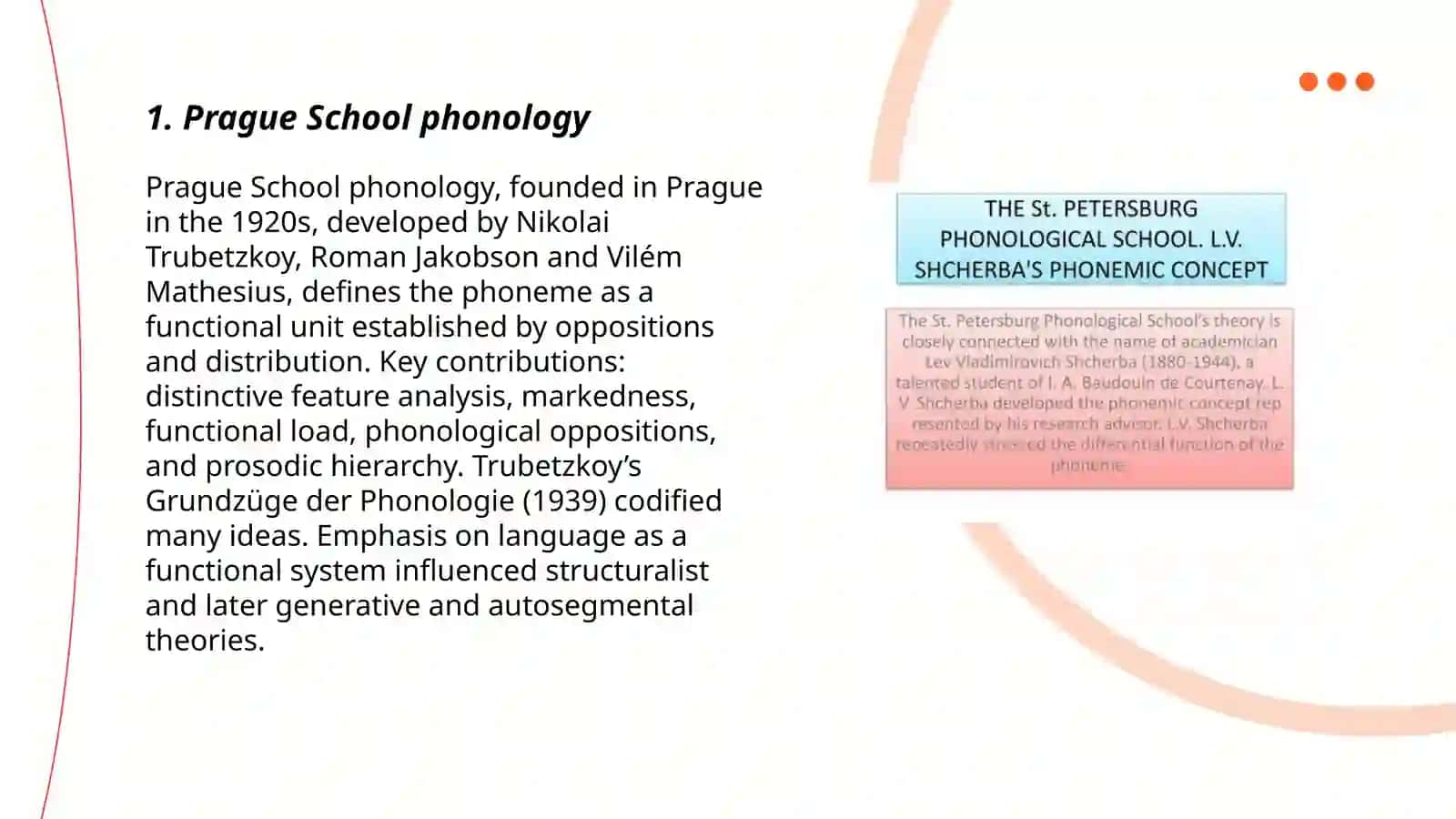 Phonological schools 3