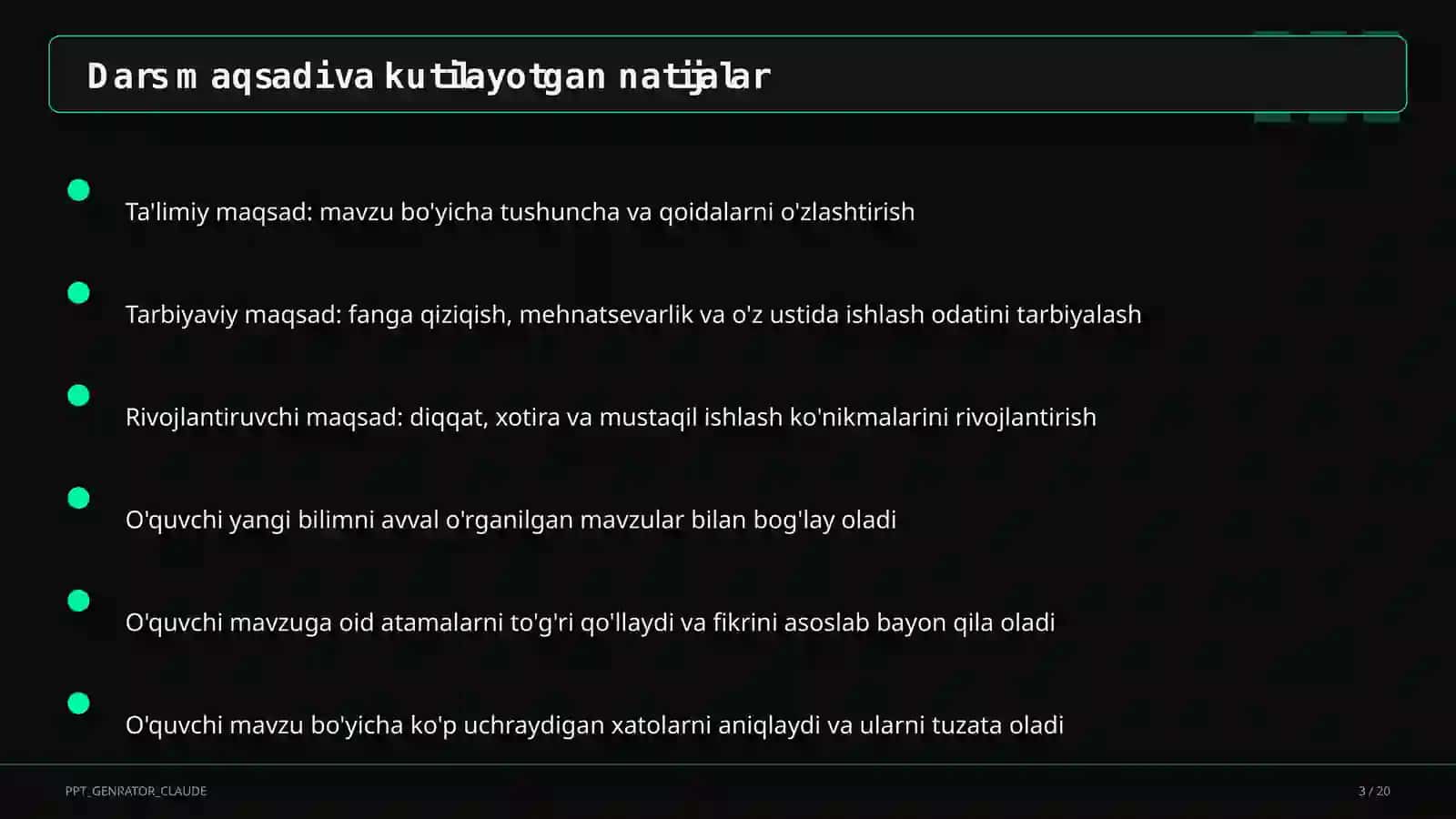 O'zbekiston aholisi va demografik jarayonlar (9-sinf) 3