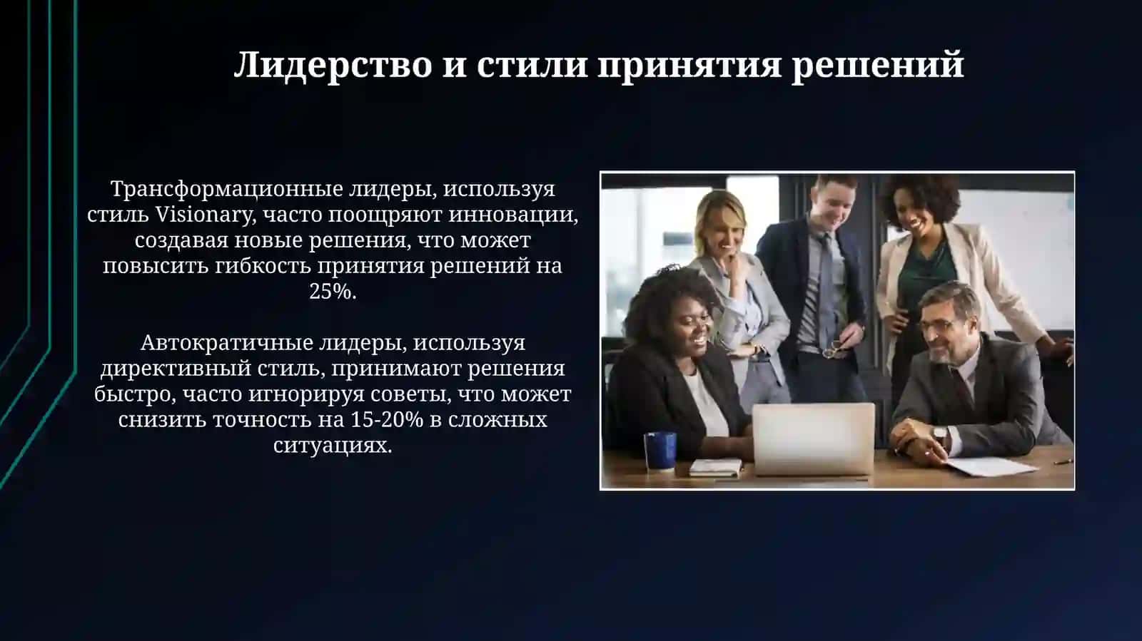 Лидерство и его влияние на процесс принятия решений 3