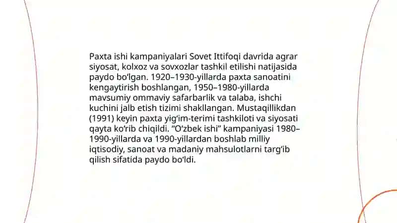 Mavsumiy mehnat va paxta terimi: tashkil etish tartibi 3