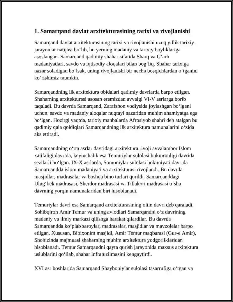 SAMARQAND DAVLAT ARHITEKTURA 3