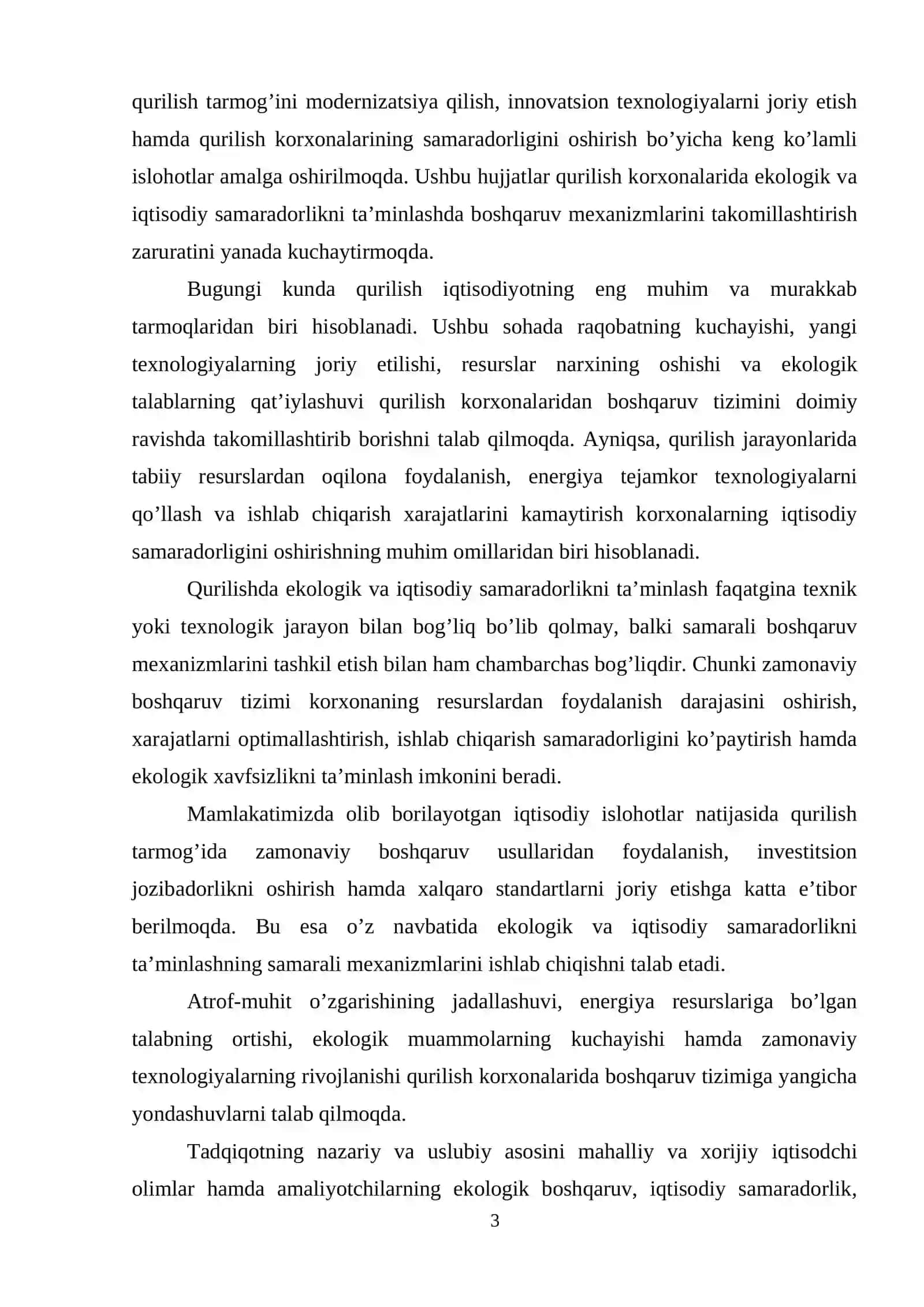 QURILISHDA EKOLOGIK VA IQTISODIY BOSHQARUV 3