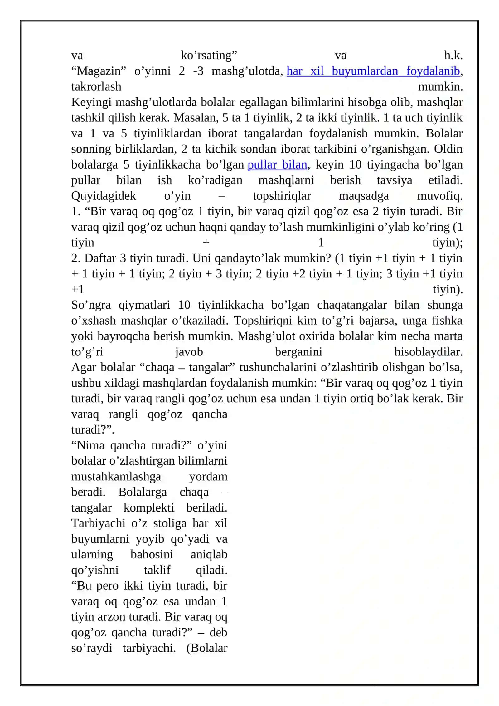 Butun buyumni qismlarga bo'lish 3