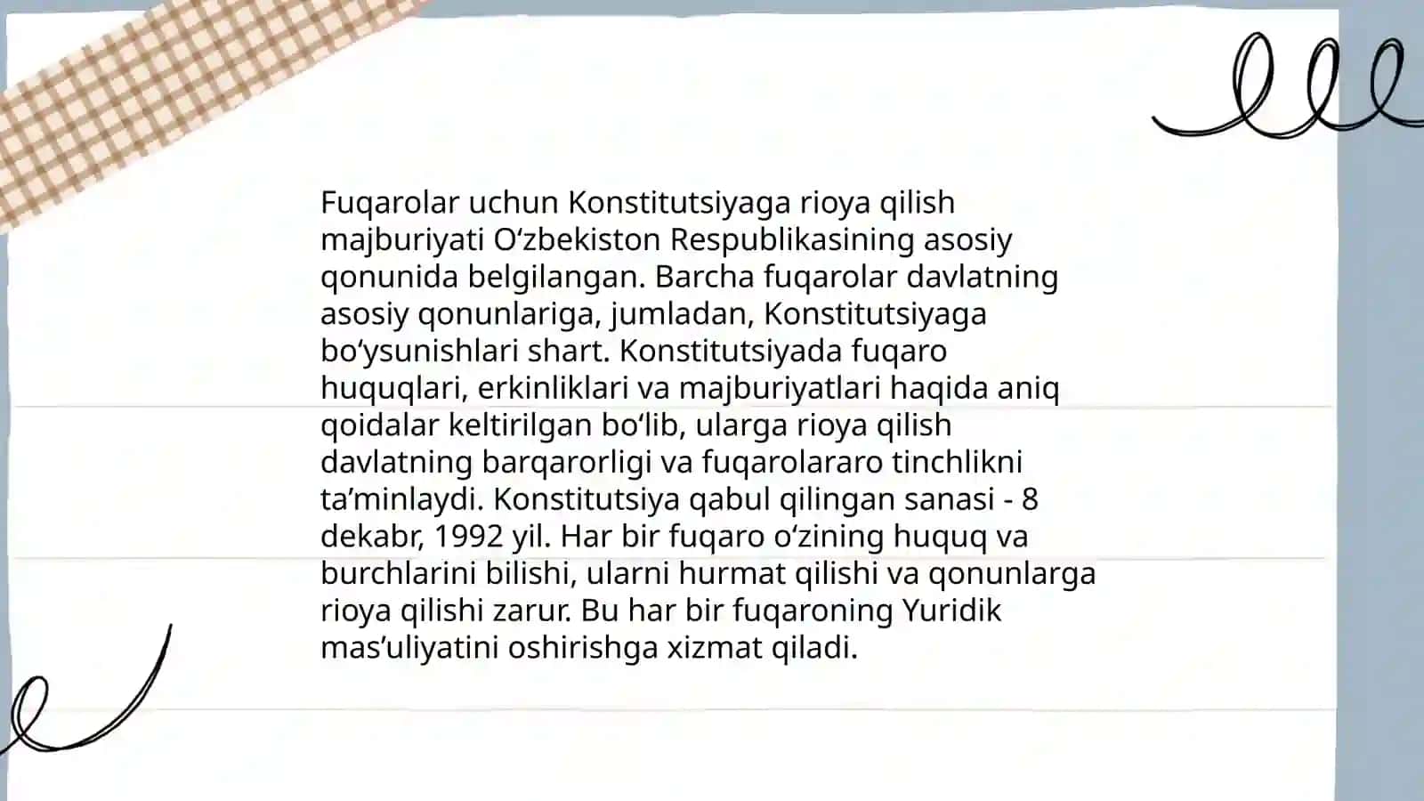 Fuqarolarning asosiy burchlari 3