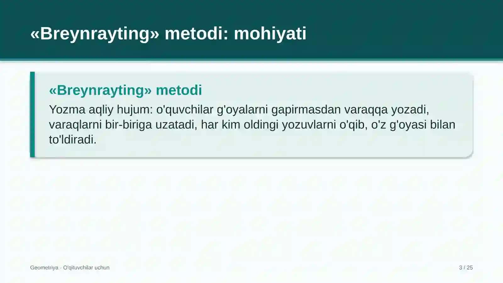 geometriya darslarida breynrayting metodidan foydalanish 6623 3