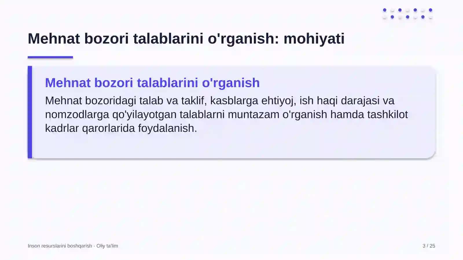 avtosalonlarda mehnat bozori talablarini o'rganish 3029 3