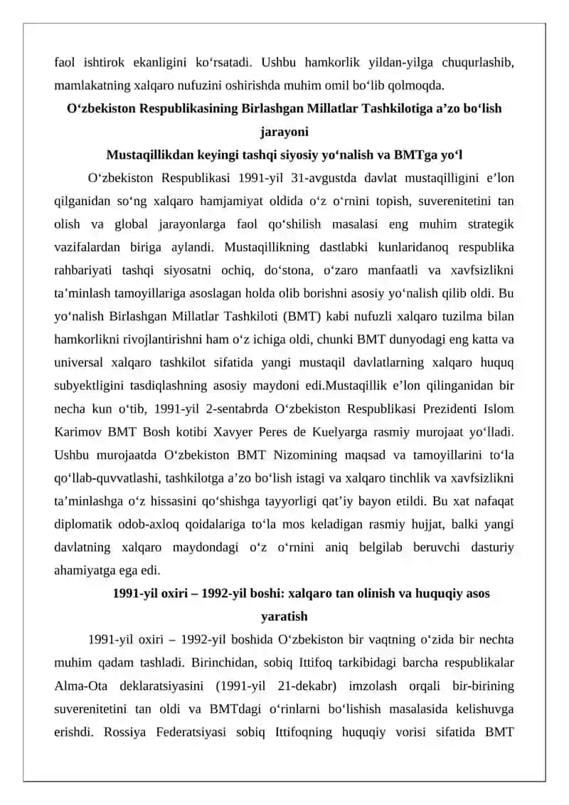 O‘zbekiston – BMT hamkorligi 3