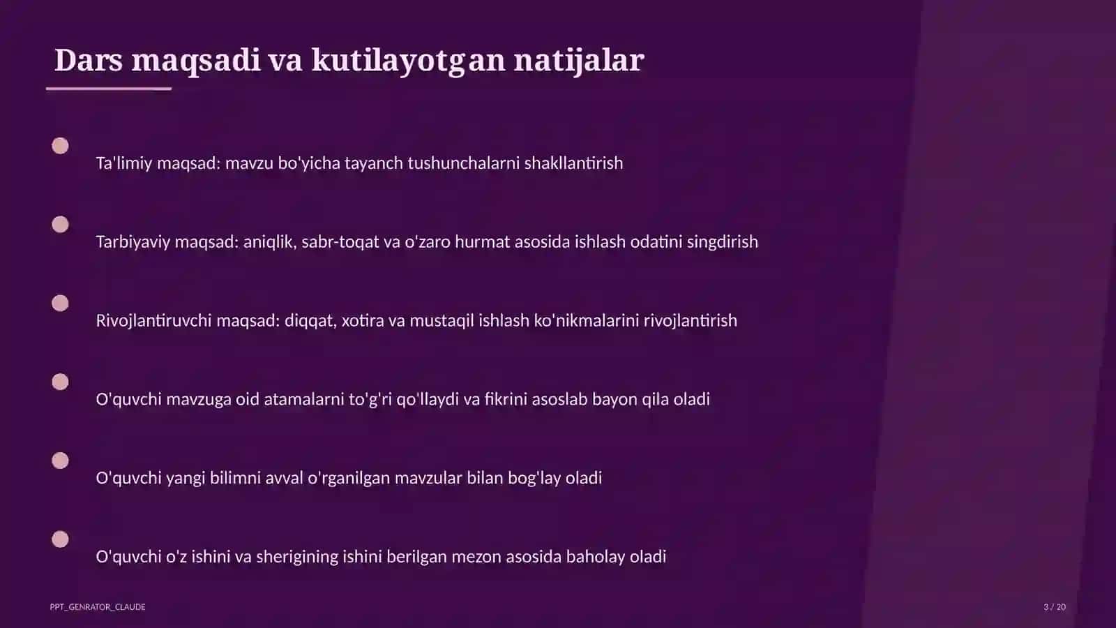 Algebra (7–11) — o'qituvchilar uchun 3