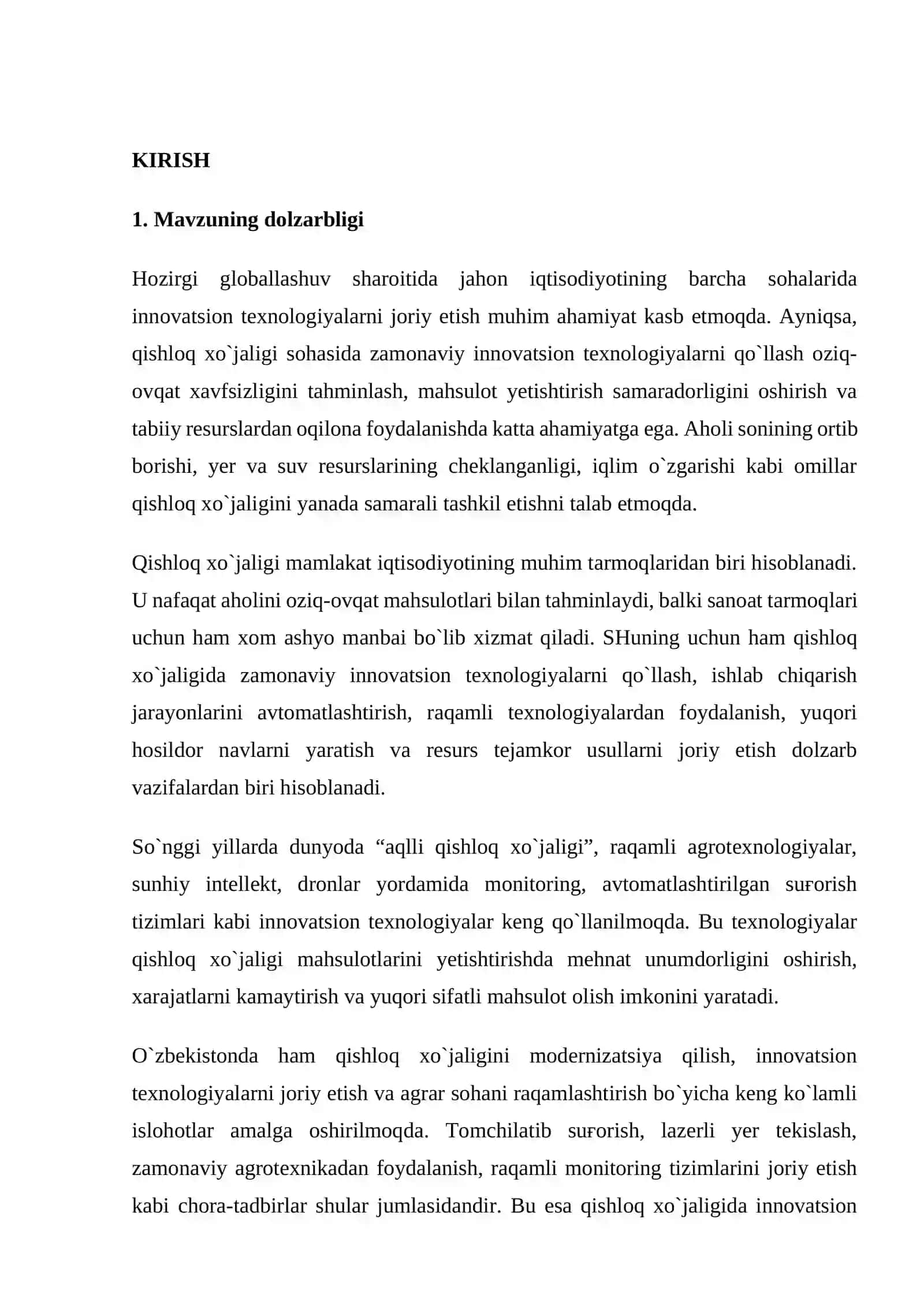 Qishloq xo`jaligida innovatsion texnologiyalarni qo`llash 3