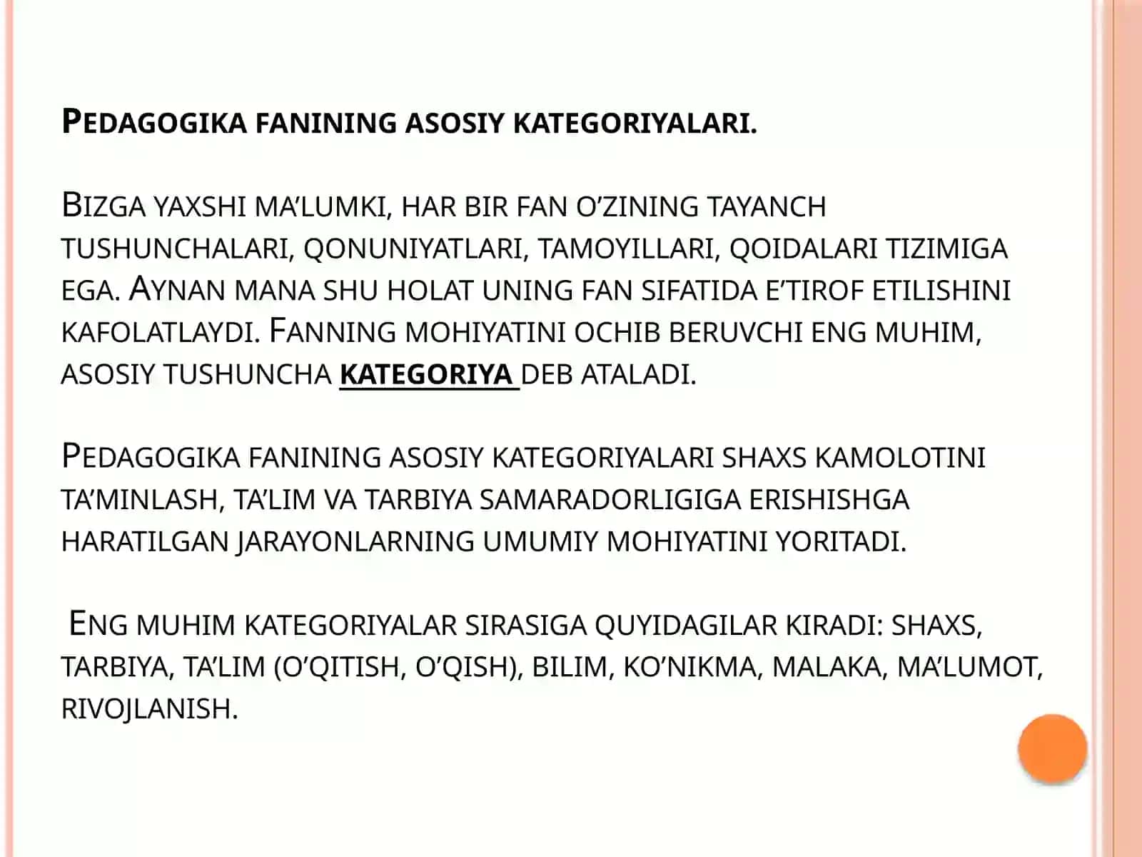 Pedogogika Shaxs Tarbiyasi va Rivojlanishi To’g’risidagi Fan.Ilmiy Pedogogik Tadqiqotlar Metodologiyasi va Metodlari 3
