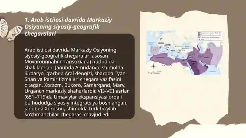Arablar istilosi davri tarixiy geografiyasi 3