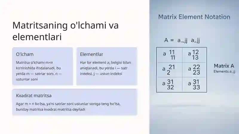 Matritsaning xossalari 3