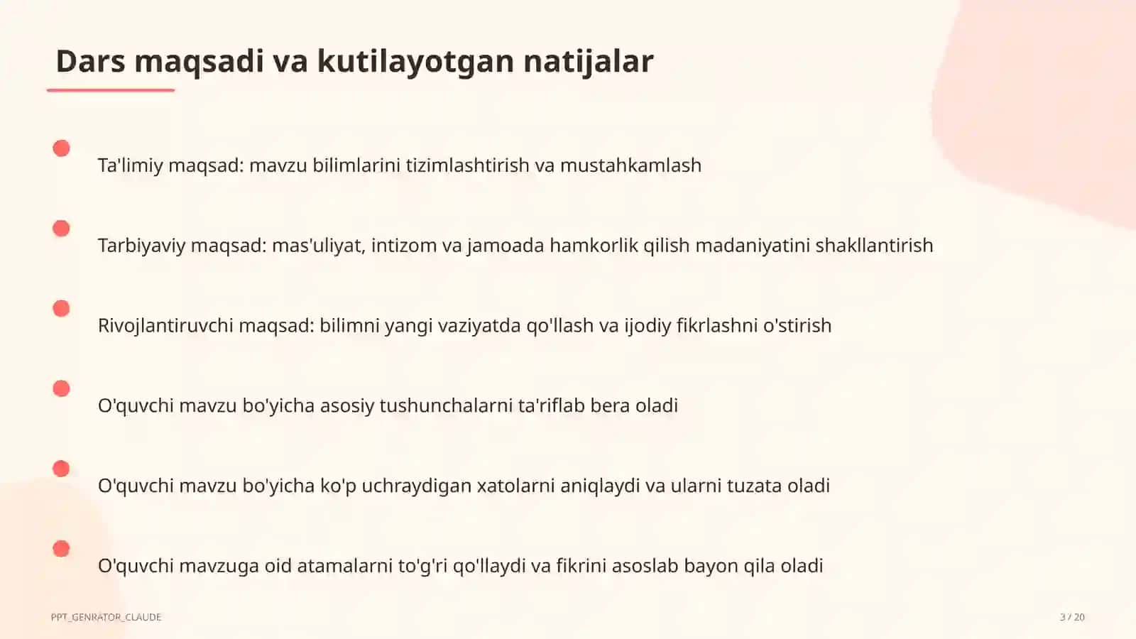 Ahmad Yugnakiy: Hibatul haqoyiq (7-sinf) 3