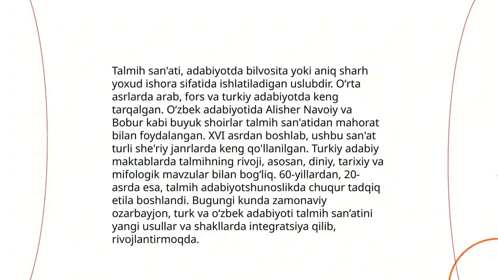 Talmih san’ati (Mumtoz ijodkorlar she’rlari asosida) 3
