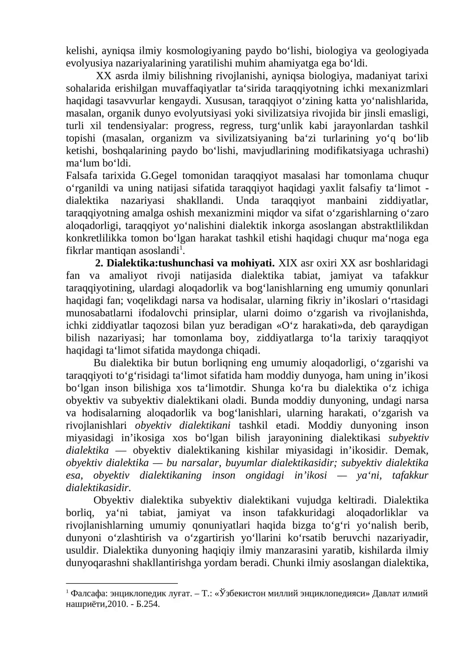 Rivojlanish falsafasi 3